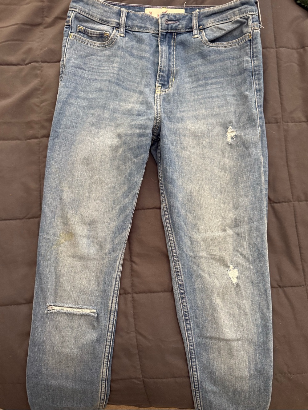 Hollister Medium Blue High-Rise Skinny Jeans